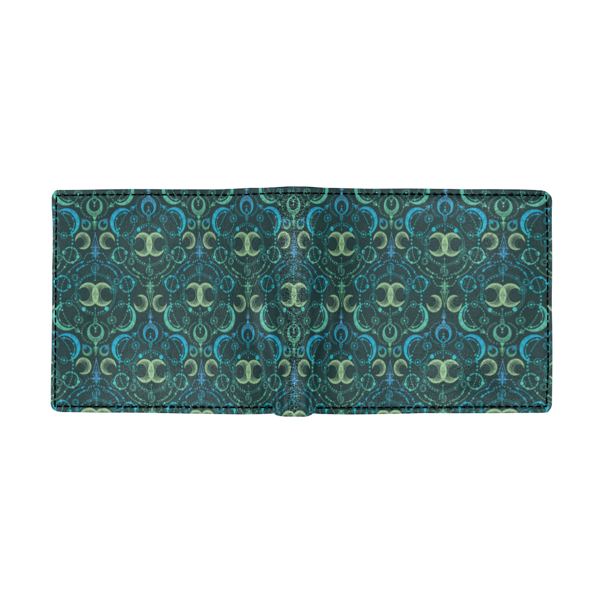 Celestial Pattern Print Design 07 Men's ID Card Wallet