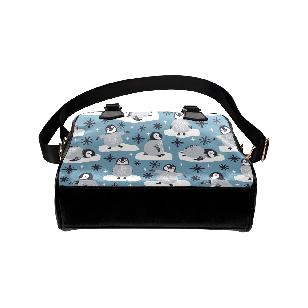 Penguin Pattern Print Design A05 Shoulder Handbag