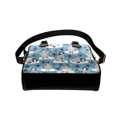 Penguin Pattern Print Design A05 Shoulder Handbag