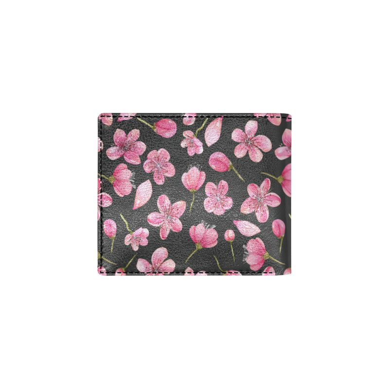 Apple blossom Pattern Print Design AB03 Men's ID Card Wallet