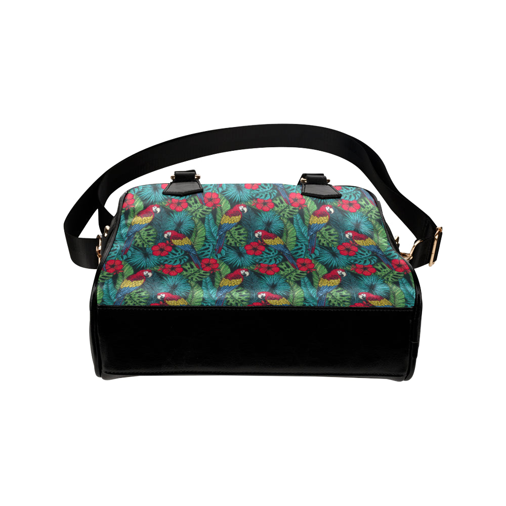 Parrot Pattern Print Design A05 Shoulder Handbag