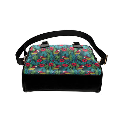 Parrot Pattern Print Design A05 Shoulder Handbag