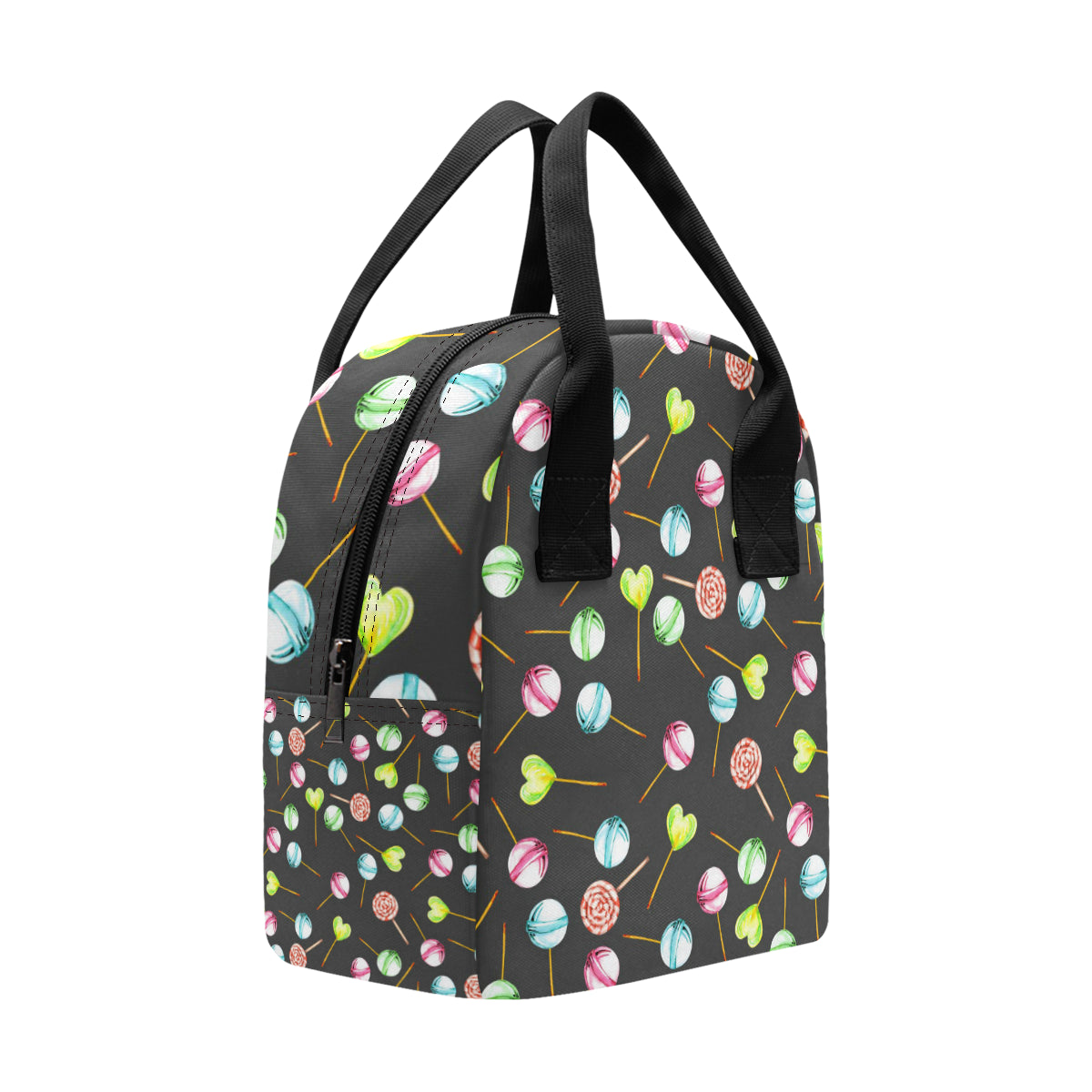 Lollipop Pattern Print Design LL02 Insulated Lunch Bag