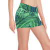 Palm Leaves Pattern Print Design PL02 Yoga Shorts