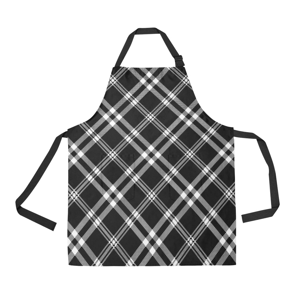 Madras Pattern Print Design 03 Apron with Pocket