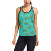 Sea Turtle Pattern Print Design T010 Women's Racerback Tank Top