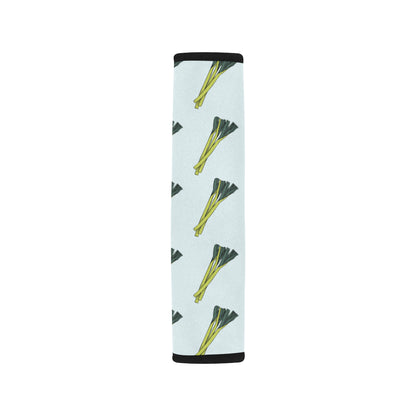 Leek Pattern Print Design 03 Car Seat Belt Cover