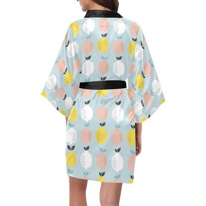 Citrus  Pattern Print Design 03 Women's Short Kimono