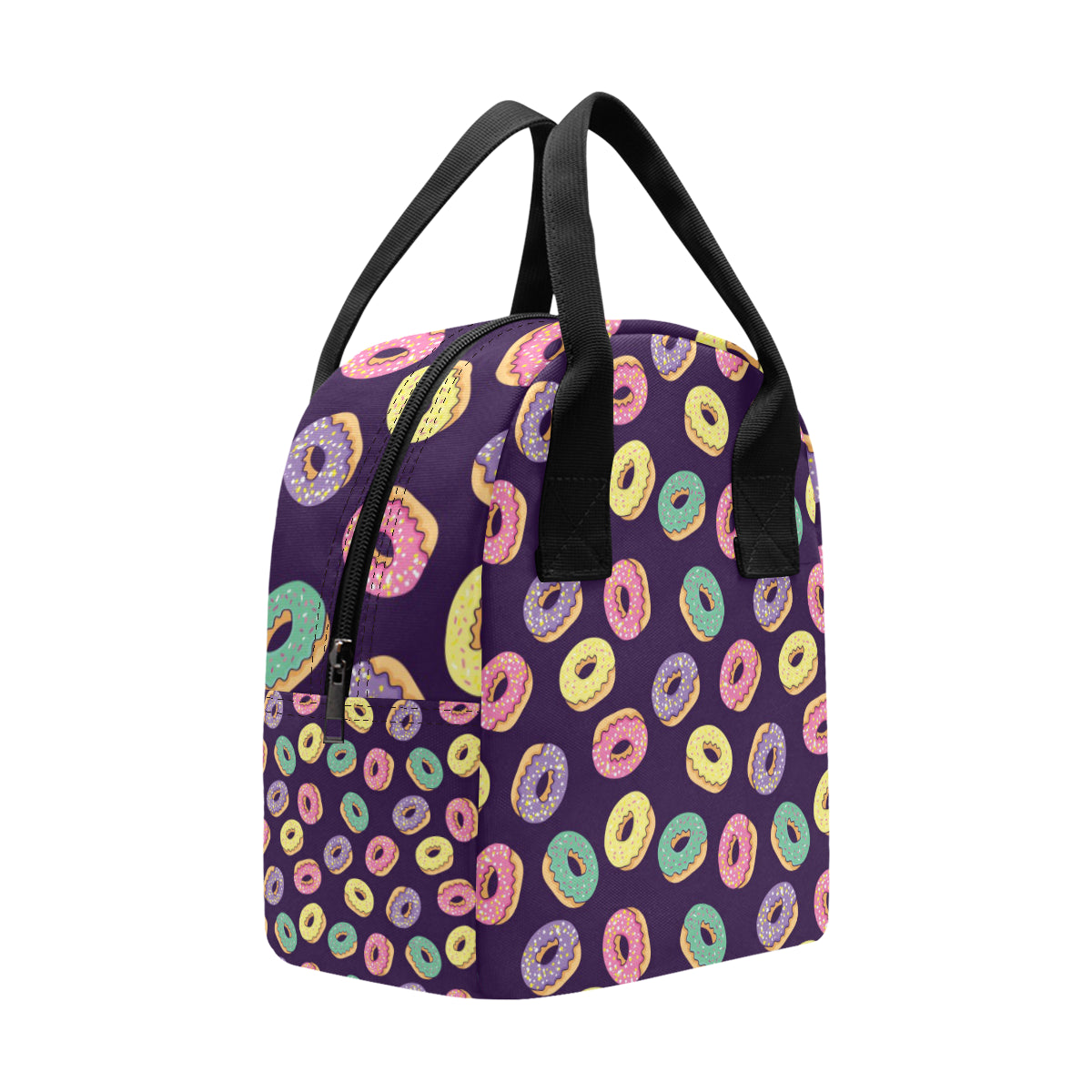 Donut Pattern Print Design DN08 Insulated Lunch Bag