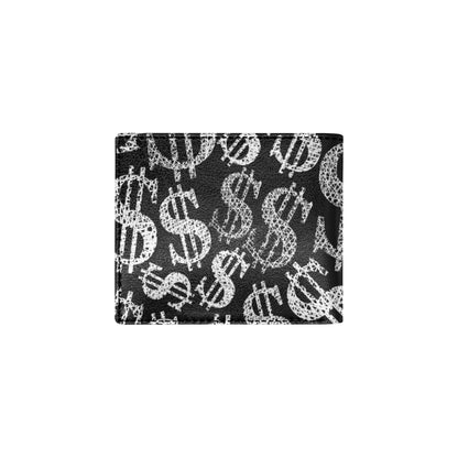Money Pattern Print Design 02 Men's ID Card Wallet