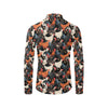 Chicken Print Pattern Men's Long Sleeve Shirt