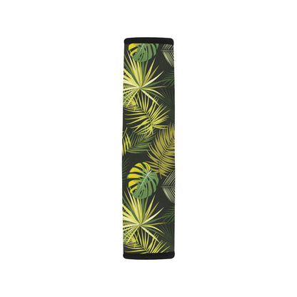 Palm Leaf Pattern Print Design A05 Car Seat Belt Cover