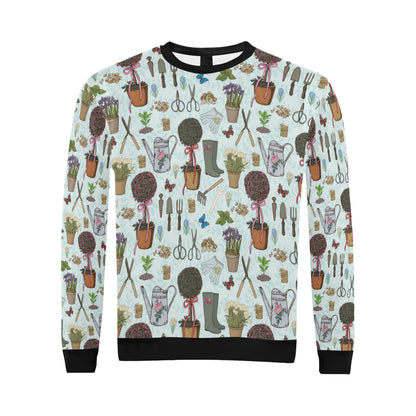 Gardening Pattern Print Design G01 Men Long Sleeve Sweatshirt