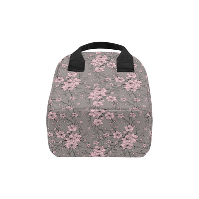 Cherry Blossom Pattern Print Design CB05 Insulated Lunch Bag