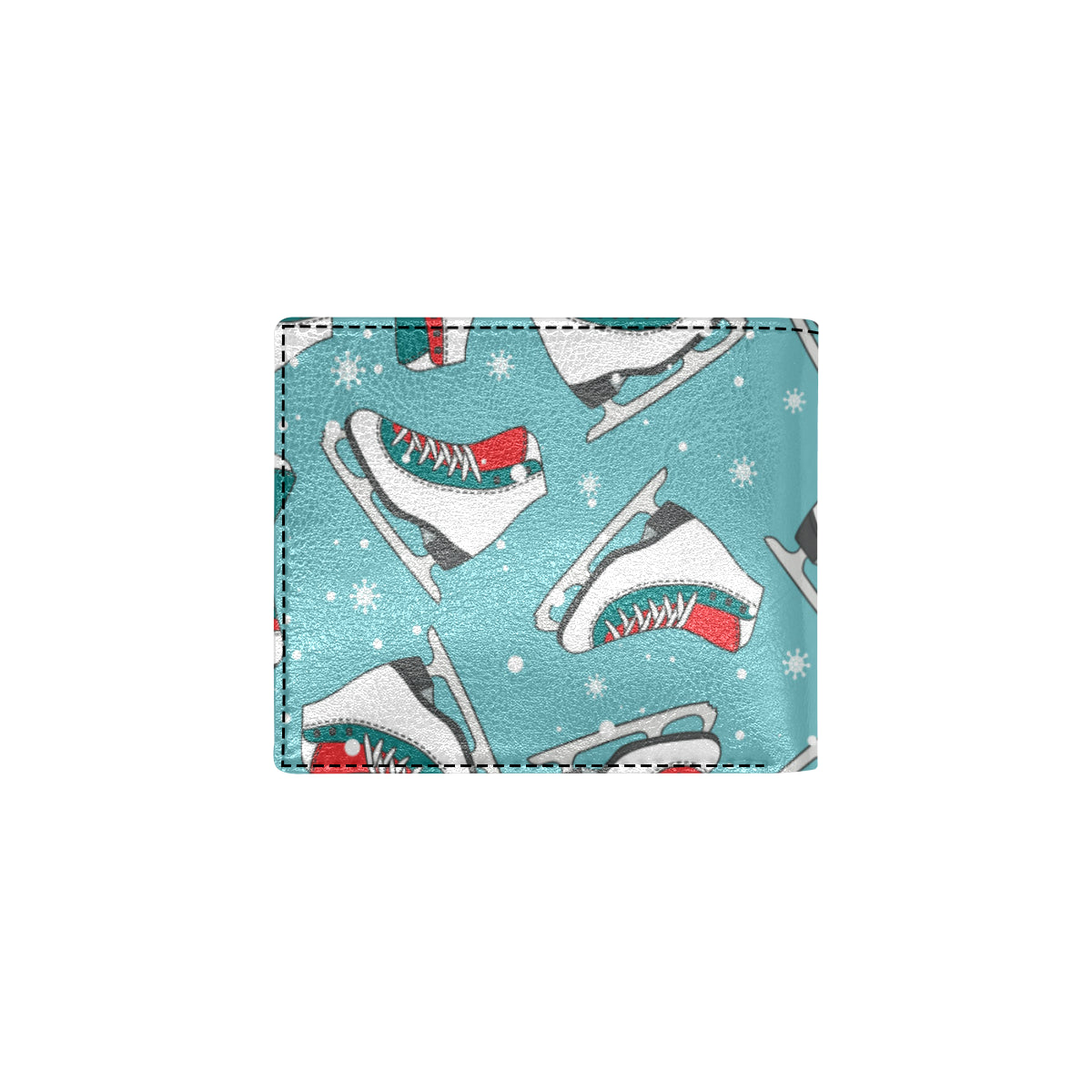 Ice Skate Pattern Print Design 03 Men's ID Card Wallet