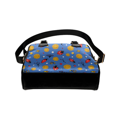 Ladybug Pattern Print Design 05 Shoulder Handbag