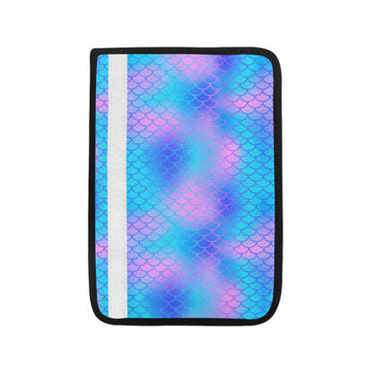 Mermaid Scales Pattern Print Design 04 Car Seat Belt Cover