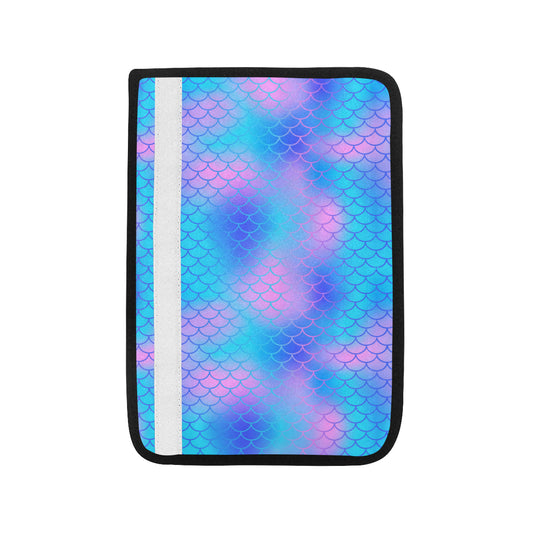 Mermaid Scales Pattern Print Design 04 Car Seat Belt Cover