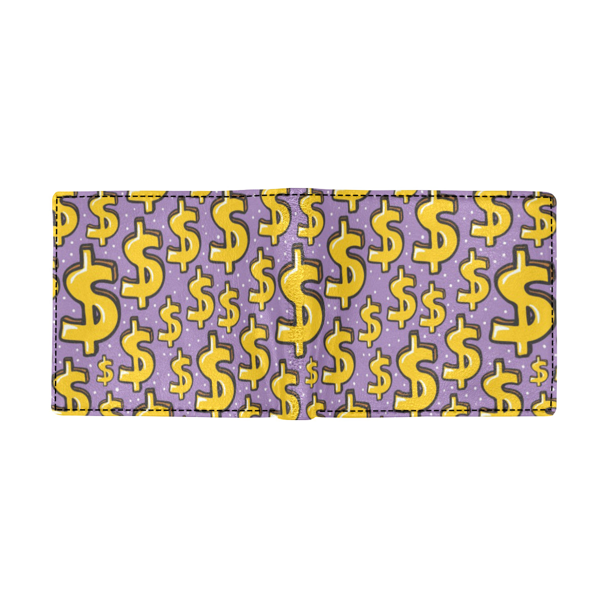 Dollar Pattern Print Design DO01 Men's ID Card Wallet
