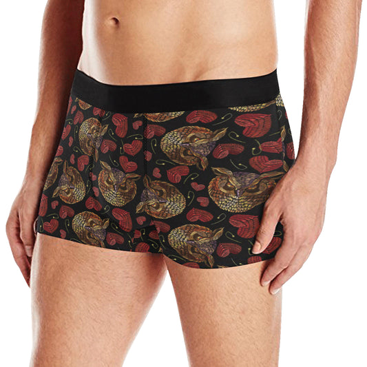 Owl Pattern Print Design A08 Men's Boxer Briefs
