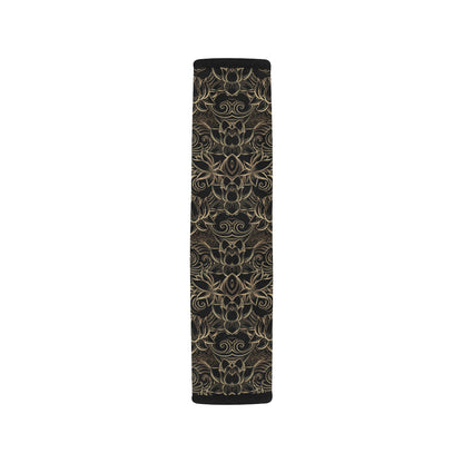 Lotus Gold Mandala Design Themed Car Seat Belt Cover