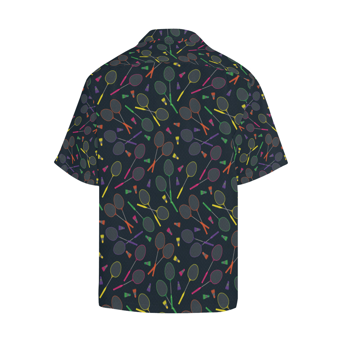 Badminton Pattern Print Design 04 Men's Hawaiian Shirt