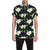 Hummingbird with Flower Pattern Print Design 03 Men's Short Sleeve Button Up Shirt