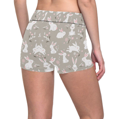 Rabbit Pattern Print Design RB03 Yoga Shorts