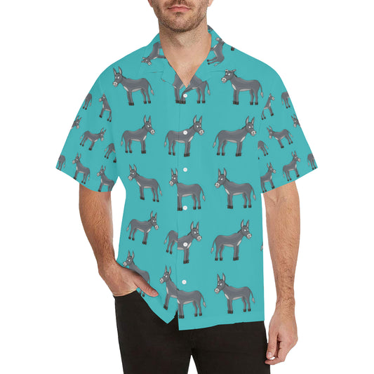 Donkey Pattern Print Design 01 Men's Hawaiian Shirt