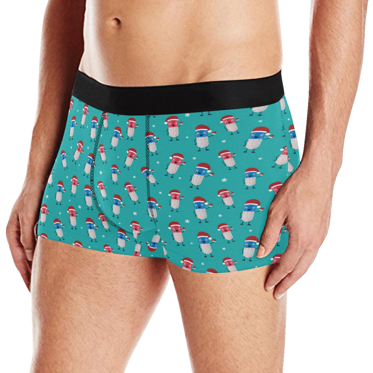 Pill Pattern Print Design A03 Men's Boxer Briefs