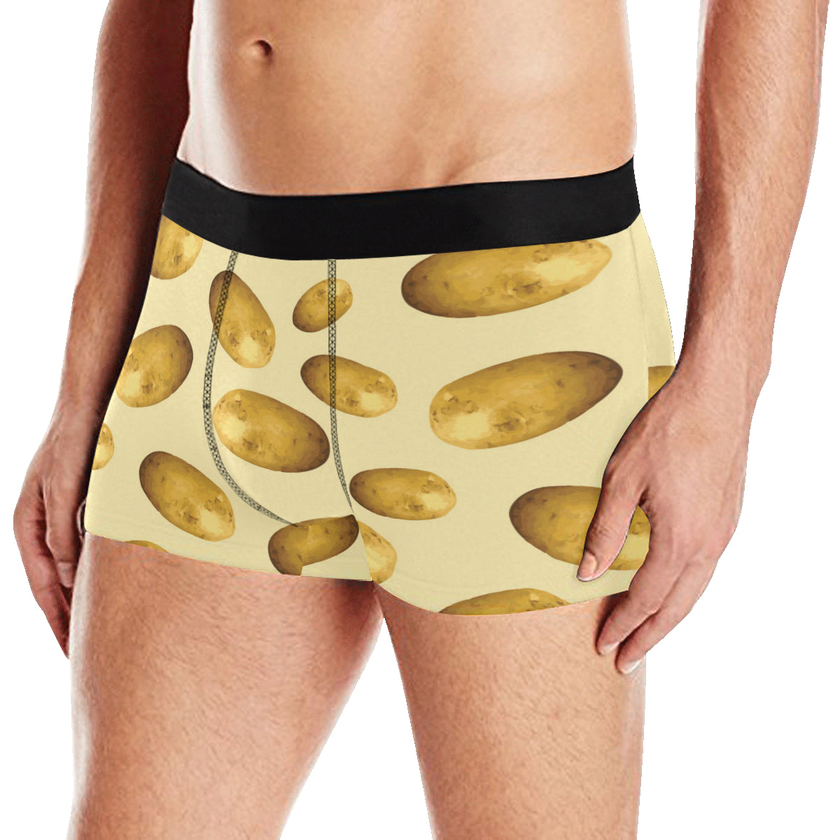 Potato Pattern Print Design A01 Men's Boxer Briefs