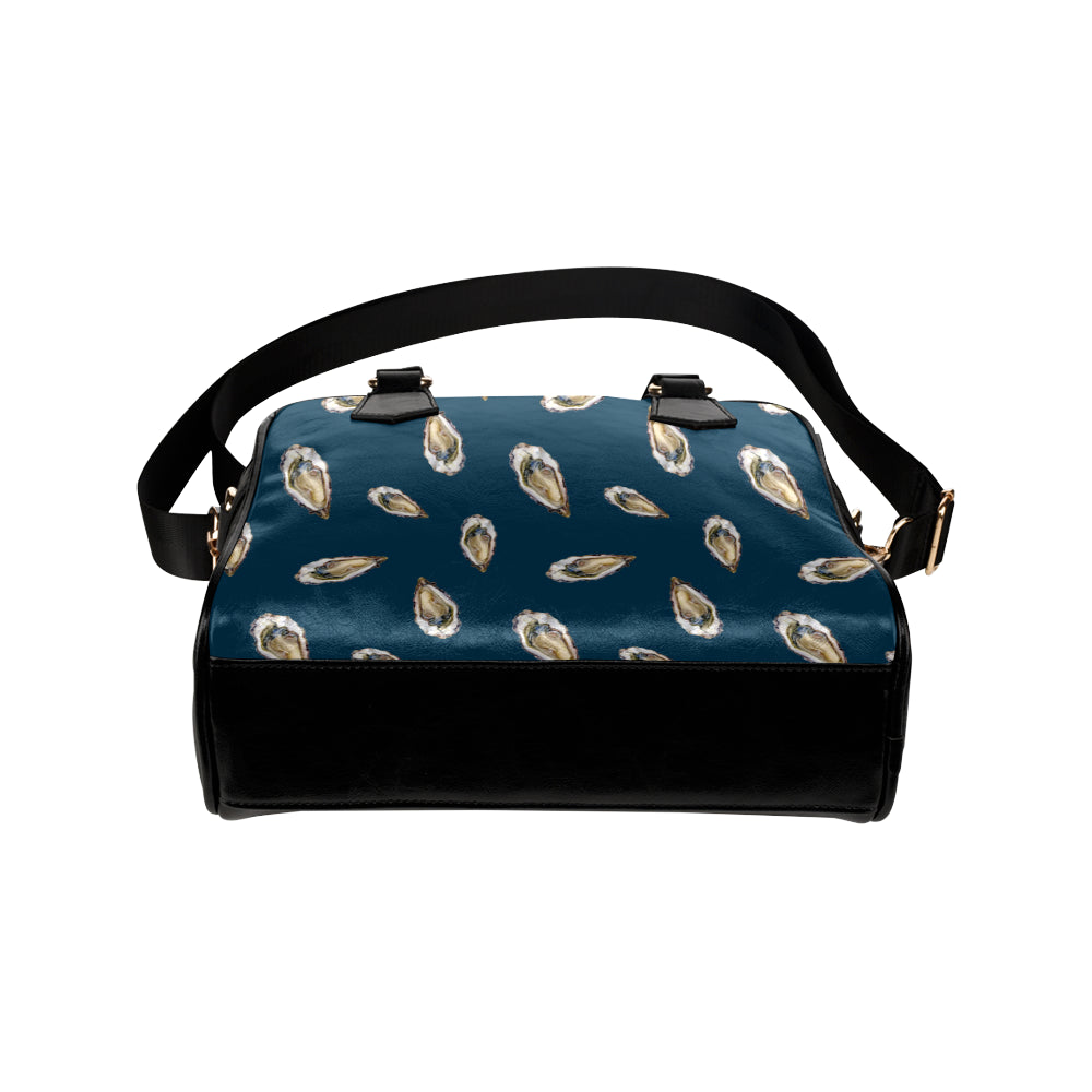 Oyster Pattern Print Design 03 Shoulder Handbag