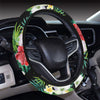 Hibiscus Hawaiian flower tropical Steering Wheel Cover with Elastic Edge