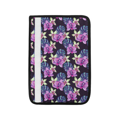 Orchid Pattern Print Design OR010 Car Seat Belt Cover