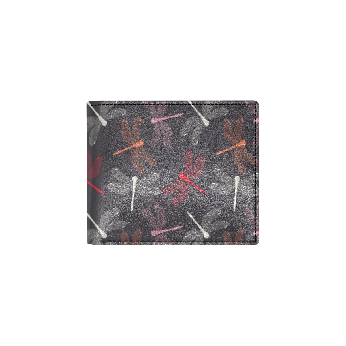 Dragonfly Pattern Print Design 01 Men's ID Card Wallet