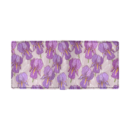 Iris Pattern Print Design IR05 Men's ID Card Wallet