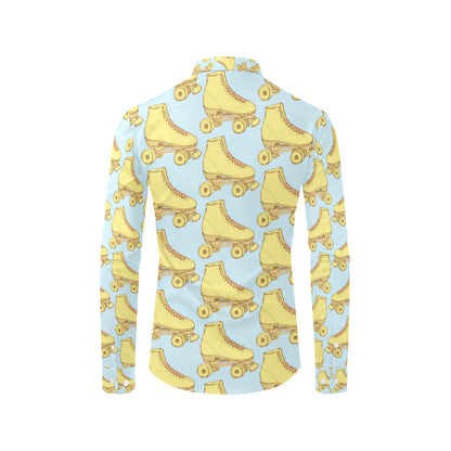 Roller skate Pattern Print Design A03 Men's Long Sleeve Shirt