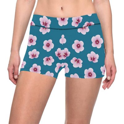 Cherry Blossom Pattern Print Design CB08 Yoga Shorts