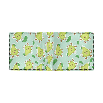 Avocado Pattern Print Design AC011 Men's ID Card Wallet