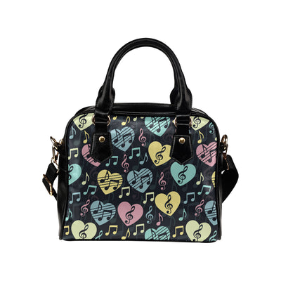 Music note Pattern Print Design A03 Shoulder Handbag