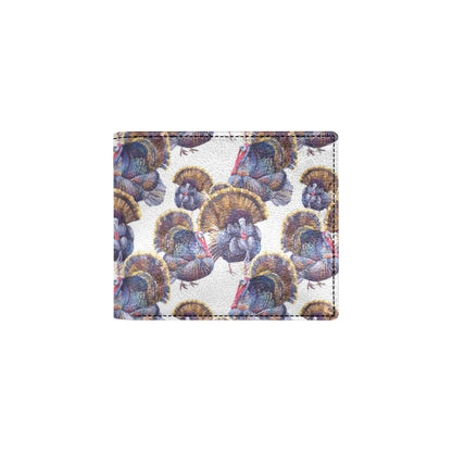 Turkey Pattern Print Design 01 Men's ID Card Wallet