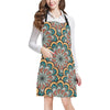 Mandala Pattern Print Design 01 Apron with Pocket