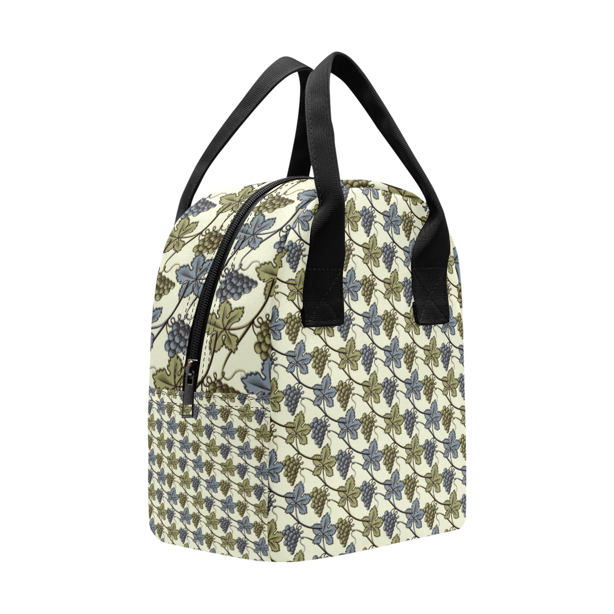 Grape Pattern Print Design GP03 Insulated Lunch Bag