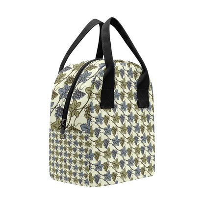Grape Pattern Print Design GP03 Insulated Lunch Bag