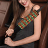 Kente Red Design African Print Car Seat Belt Cover