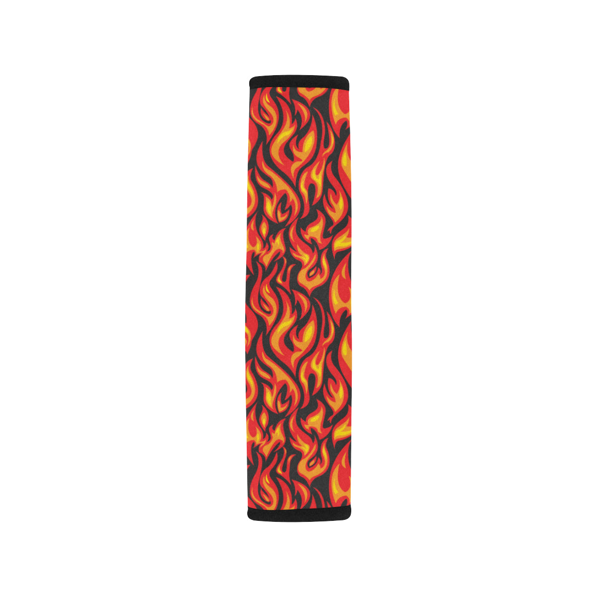 Flame Fire Print Pattern Car Seat Belt Cover