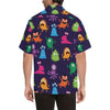 Monster Cartoon Pattern Print Design 02 Men's Hawaiian Shirt