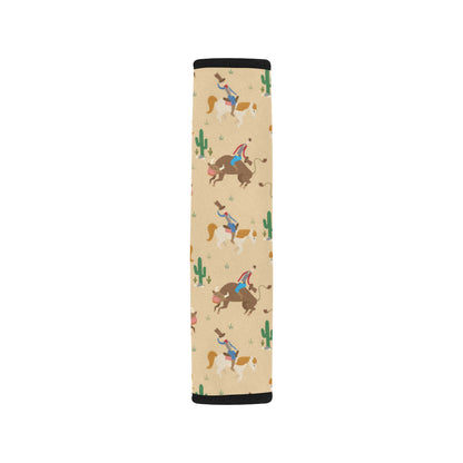Rodeo Pattern Print Design A02 Car Seat Belt Cover