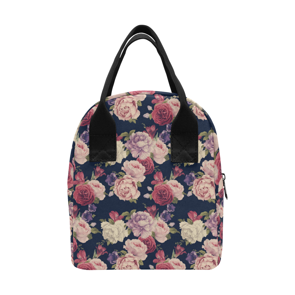 Peony Pattern Print Design PE03 Insulated Lunch Bag