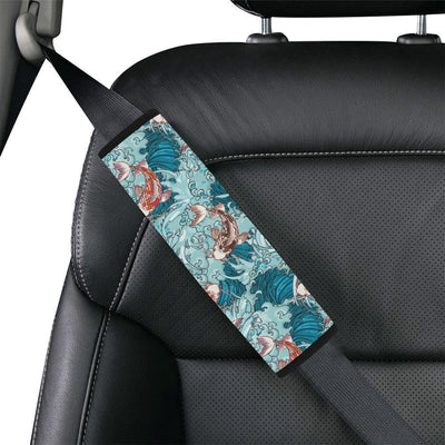 KOI Fish Pattern Print Design 05 Car Seat Belt Cover